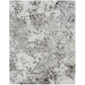 Livabliss Alta Shag Off White Medium Gray Modern Machine Woven Rug - 120x94