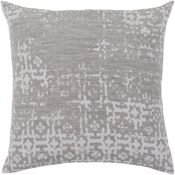 Livabliss Abstraction Medium Gray Off White Accent Pillow Cover - 20x20 ASR002-2020