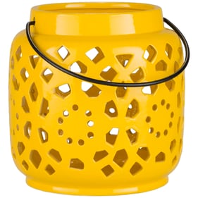 Livabliss Avery Mustard Small Lantern