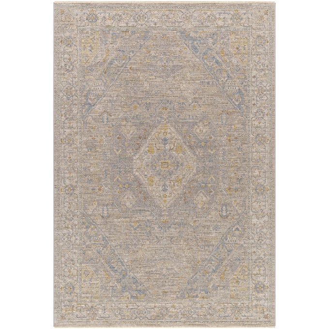 Livabliss Avant Garde Taupe Medium Gray Charcoal Mustard Machine Woven Rug - 167x120 AVT2360-1014