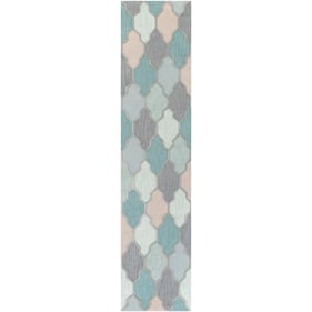 Livabliss Pollack Teal Mint Charcoal Handmade Rug - 120x27