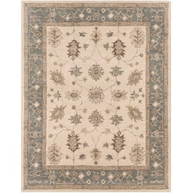 Livabliss Middleton Ivory Medium Gray Beige Handmade Rug - 114x90