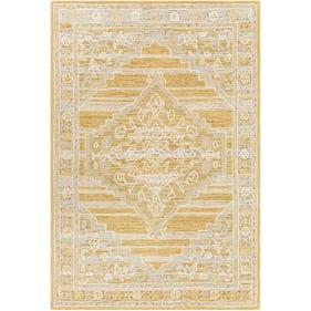 Livabliss Addyson Mustard Light Slate Ivory Handmade Rug - 120x96