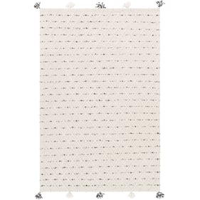 Livabliss Azalea Ivory Gray Black Handmade Rug - 168x120