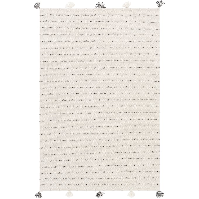 Livabliss Azalea Ivory Gray Black Handmade Rug - 168x120 AZA2301-1014