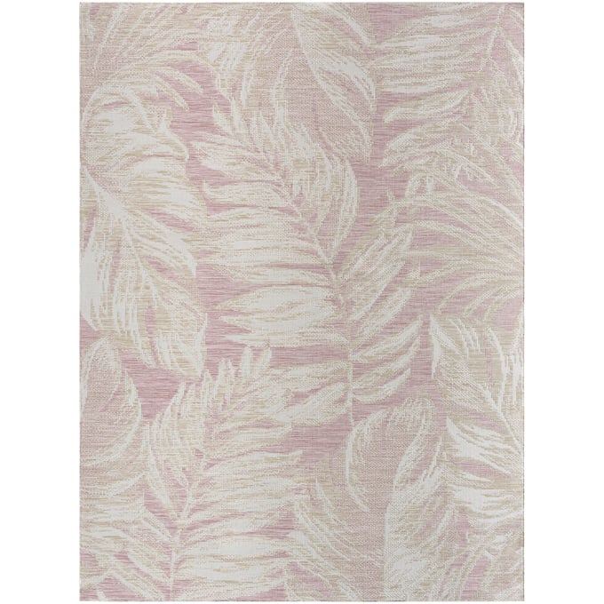 Livabliss Barbados Light Beige Off White Mauve Machine Woven Rug - 84x62 BBD2305-527