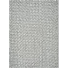 Livabliss Bouclair Light Gray Medium Gray Ivory Machine Woven Rug - 108x79