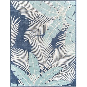 Livabliss Bodrum Dark Blue Aqua Gray Beige Pale Machine Woven Rug - 120x94