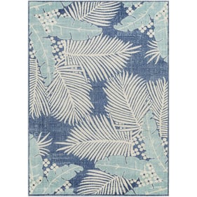 Livabliss Bodrum Tan Cream Olive Dark Blue Machine Woven Rug - 144x106