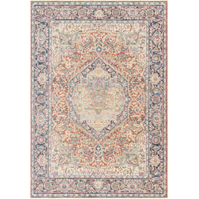 Livabliss Bodrum Sage Tan Light Beige Orange Machine Woven Rug - 120x94