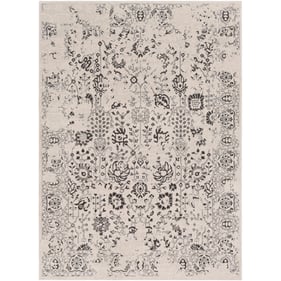 Livabliss Bahar Charcoal Medium Gray Light Beige Machine Woven Rug - 87x63