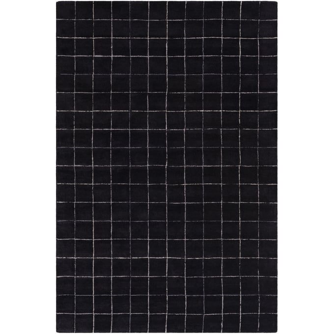 Livabliss Brook Jet Black Handmade Rug - 120x96 BKO2345-810