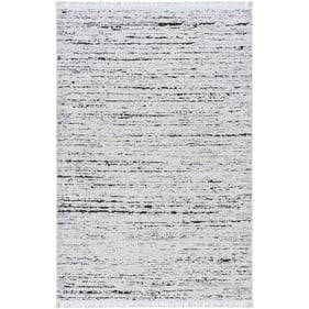 Livabliss Berlin Modern Ivory Sage Dark Brown Machine Woven Rug - 108x79