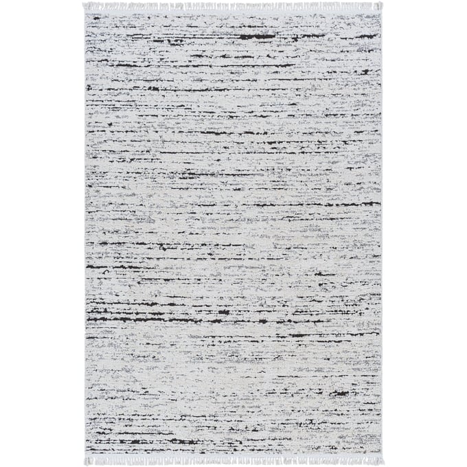 Livabliss Berlin Modern Ivory Sage Dark Brown Machine Woven Rug - 108x79 BLR2301-679