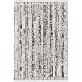 Livabliss Berlin Sage Dark Brown Ivory Machine Woven Rug - 108x79