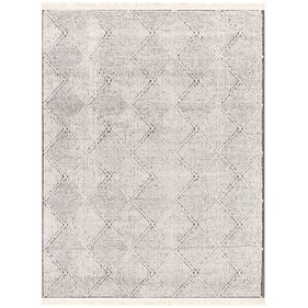 Livabliss Berlin Ivory Black Machine Woven Rug - 120x94