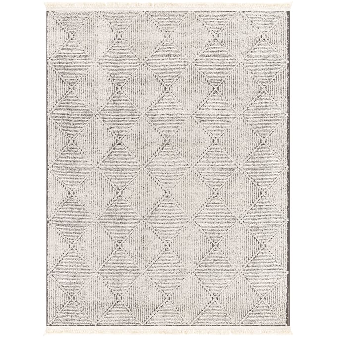 Livabliss Berlin Ivory Black Machine Woven Rug - 120x94 BLR2315-71010