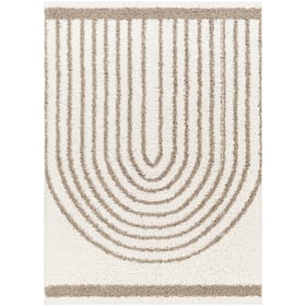 Livabliss Birmingham Global Ivory Tan Machine Woven Rug - 108x79