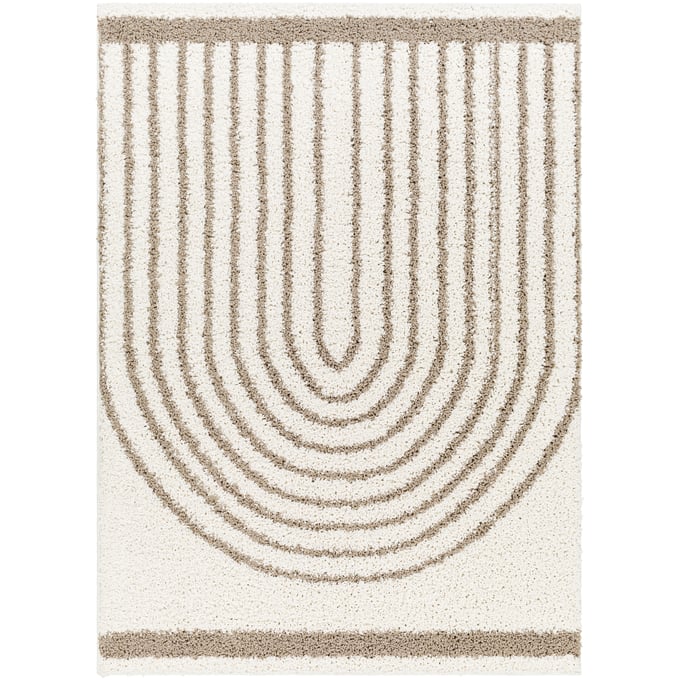 Livabliss Birmingham Global Ivory Tan Machine Woven Rug - 108x79 BMM2315-679