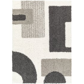 Livabliss Birmingham Ivory Black Gray Machine Woven Rug - 120x94