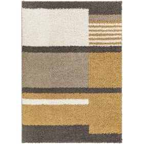 Livabliss Birmingham Pale Blue Ivory Tan Machine Woven Rug - 84x63