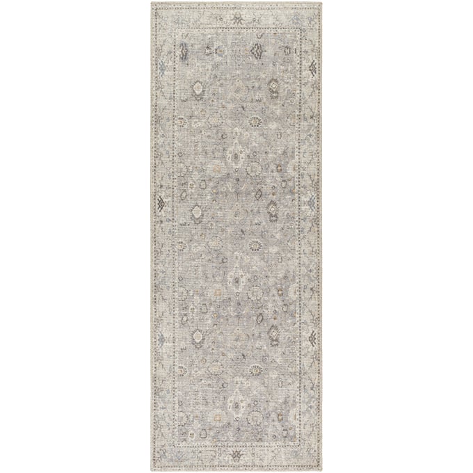 Livabliss Davina Medium Traditional Gray Light Beige Brown Denim White Becki Owens Area Rug BOCC2300-2773