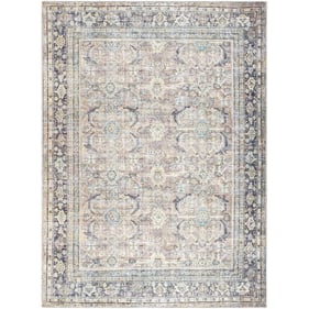 Livabliss Darling Light Silver Warm Grey Metallic Machine Woven Rug - 144x1...