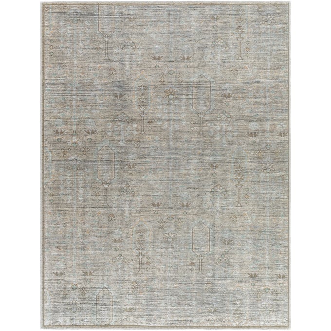 Livabliss Darling Metallic Silver Grey Prairie Dust Sterling Machine Woven Rug - 108x79 BODA2302-679