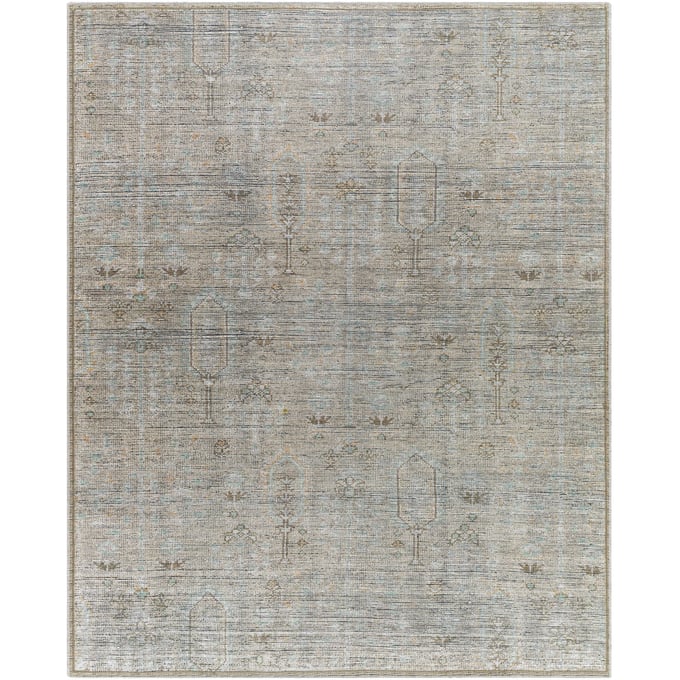 Livabliss Darling Metallic Silver Grey Prairie Dust Sterling Machine Woven Rug - 114x91 BODA2302-7796