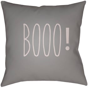 Livabliss Boo Light Grey Pewter Accent Pillow Cover - 18x18