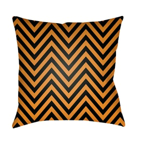 Livabliss Boo Jet Black Copper Ivory Brass Camel Accent Pillow Cover - 18x1...