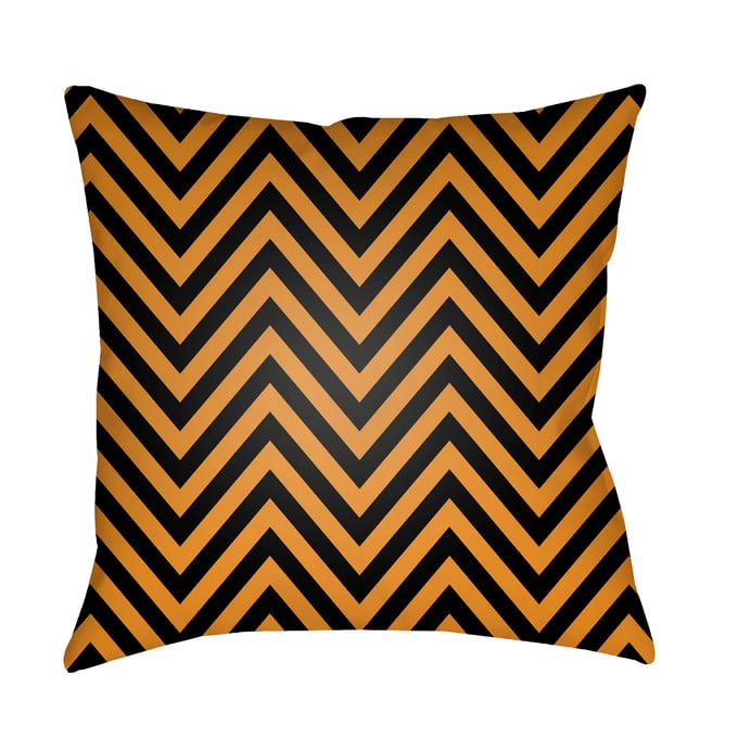 Livabliss Boo Jet Black Copper Ivory Brass Camel Accent Pillow Cover - 20x20 BOO162-2020