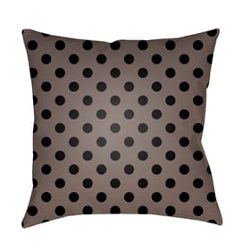 Livabliss Boo Dark Grey Off White Jet Black Accent Pillow Cover - 20x20