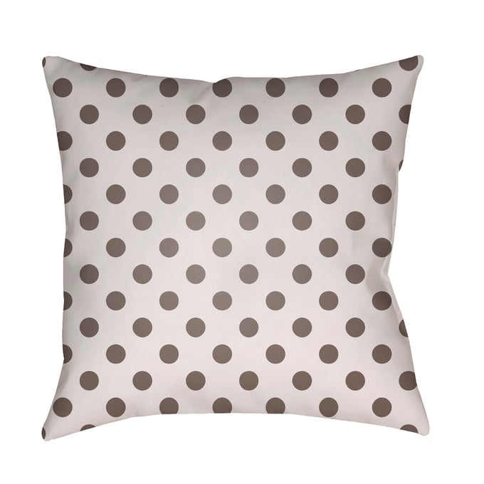 Livabliss Boo Light Grey Ivory Silver Accent Pillow Cover - 18x18 BOO170-1818