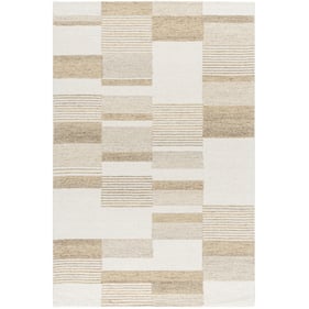 Livabliss Bournemouth Pearl Off White Ash Warm Grey Handmade Rug - 120x96