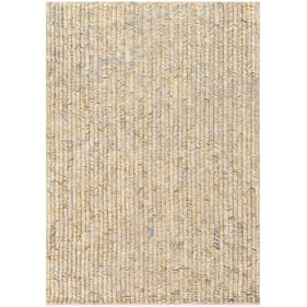 Livabliss Bryant Beige Medium Gray Handmade Rug - 144x106