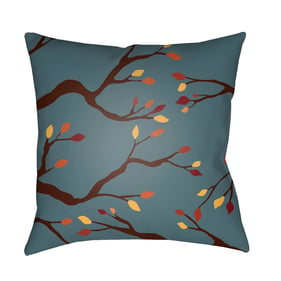 Livabliss Branches Dark Grey Pearl Slate Blue Eggplant Bronze Accent Pillow...