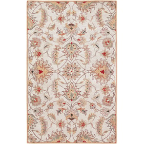 Livabliss Caesar Medium Gray Tan Dark Brown Rust Burnt Orange Handmade Rug ...