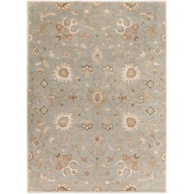 Livabliss Caesar Ivory Gray Light Olive Mauve Handmade Rug - 132x96