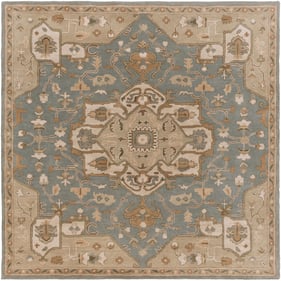 Livabliss Caesar Medium Gray Beige Tan Sage Dark Brown Square Handmade Rug ...