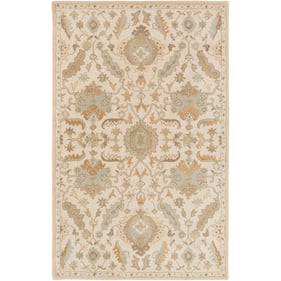 Livabliss Caesar Cream Light Brown Dusty Sage Light Olive Handmade Rug - 10...