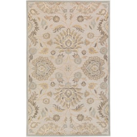 Livabliss Caesar Pale Blue Taupe Tan Light Brown Ivory Handmade Rug - 168x1...