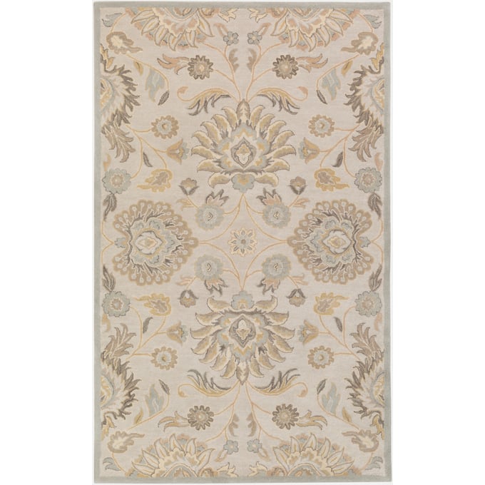 Livabliss Caesar Pale Blue Taupe Tan Light Brown Ivory Handmade Rug - 168x120 CAE1192-1014