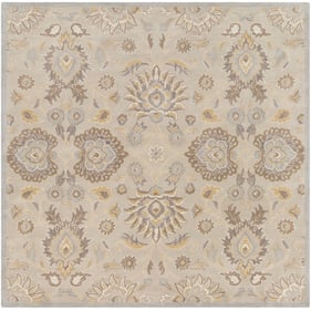 Livabliss Caesar Pale Blue Taupe Tan Light Brown Ivory Square Handmade Rug ...