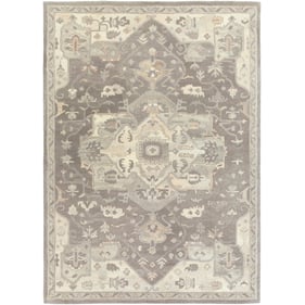 Livabliss Caesar Taupe Tan Black Light Beige Charcoal Handmade Rug - 132x96