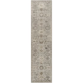 Livabliss Caesar Taupe Charcoal Light Beige Black Tan Handmade Rug - 144x36