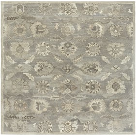 Livabliss Caesar Taupe Charcoal Black Tan Light Beige Handmade Rug - 117x11...