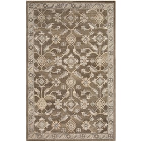 Livabliss Caesar Charcoal Taupe Tan Light Beige Brown Handmade Rug - 72x48