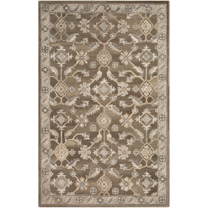 Livabliss Caesar Charcoal Taupe Tan Light Beige Brown Handmade Rug - 144x108 CAE1200-912