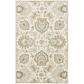 Livabliss Caesar Pearl Ash Off White Camel Handmade Rug - 168x120